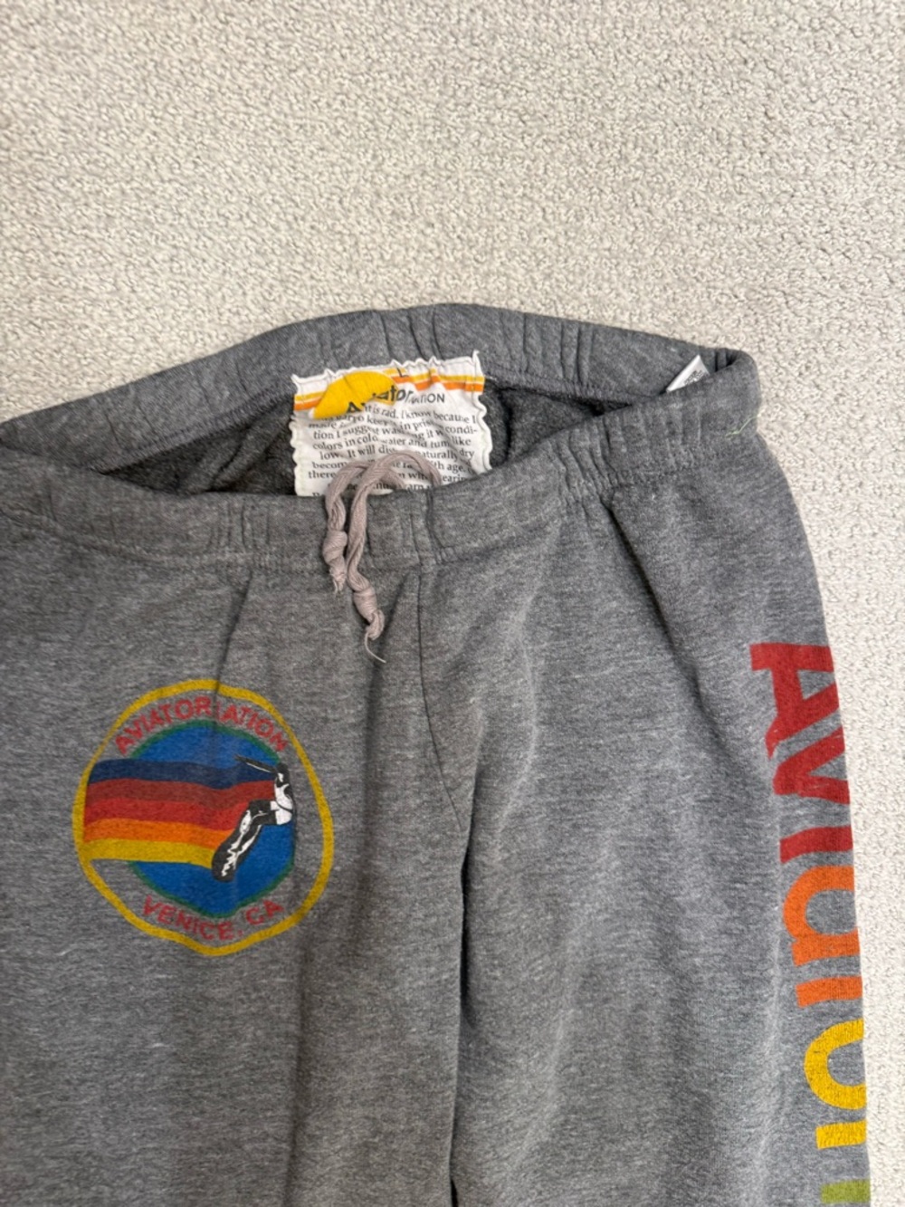 Aviator Nation Kids Gray Sweatpants - size large/can be small in woman’s